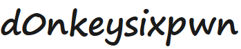 d0nkeysixpwn 文字Logo